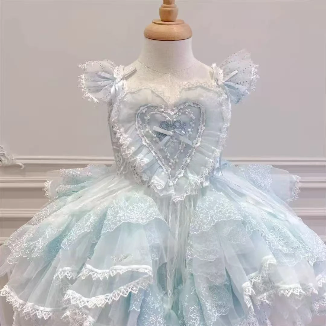 【冰雪奇缘】新款重工洛丽塔公主裙86272