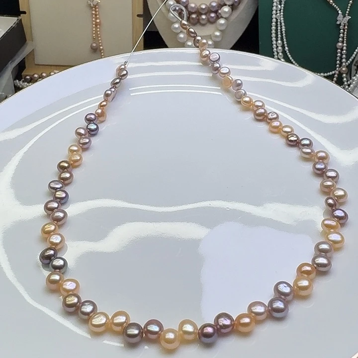 淡水珍珠耳饰合金