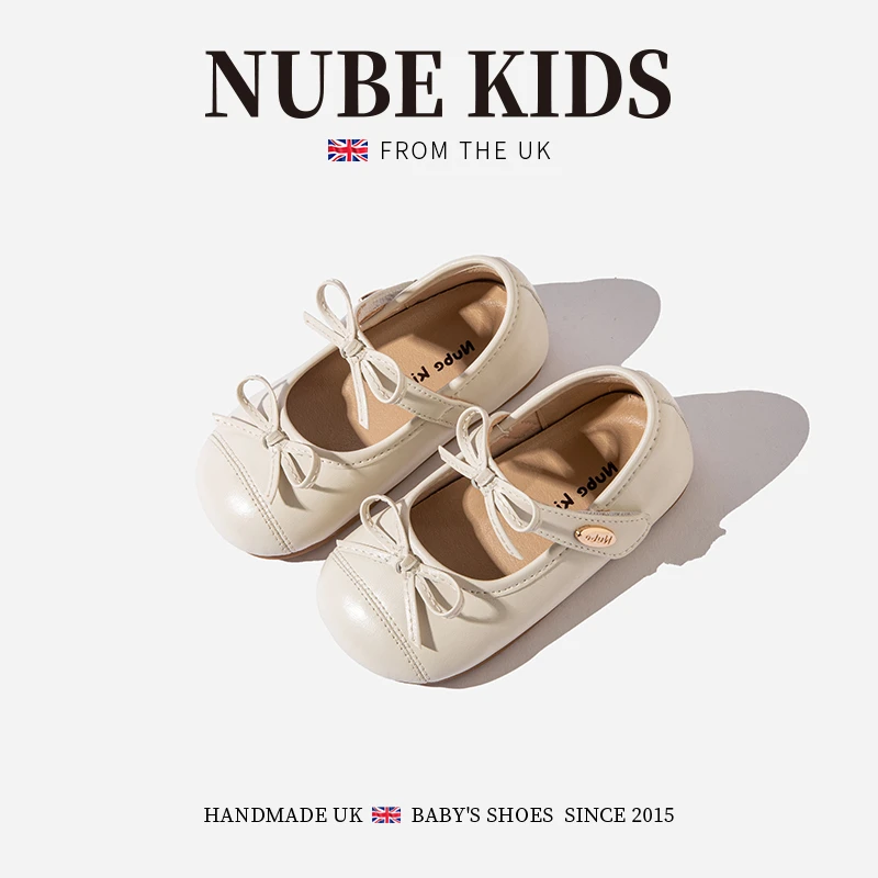 NUBEKIDS真皮女童演出鞋秋季新款女宝宝小皮鞋软底公主鞋20A7031