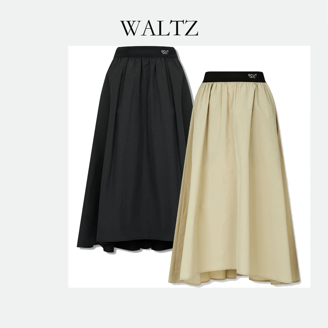 【浮云】G家25春夏新款女装显瘦气质半身裙高腰时尚百搭纯色中长款