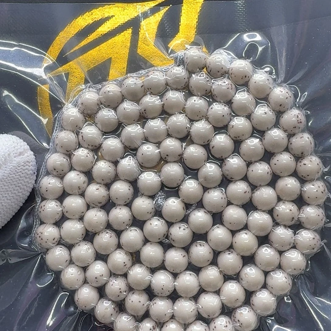 吊坠星月菩提13一物一图冰白灰背通体龙蛋7圆108
