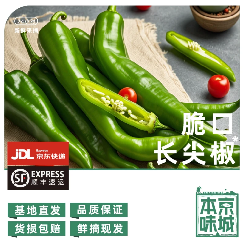 房【绿控长尖辣椒】350g /清脆回甘不辣口新鲜
