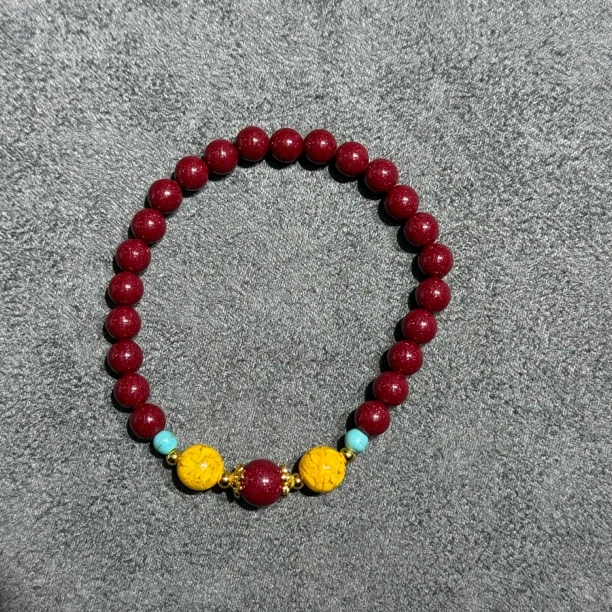 含辰砂工艺品辰砂手串6mm-3180