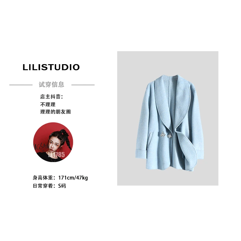 「重工高奢」不理理春季新款女装休闲羊毛外套女 YM0014