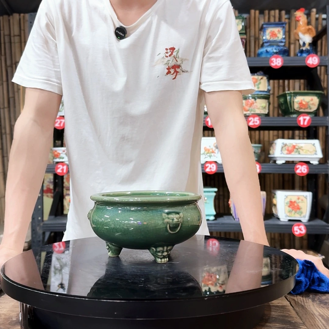 498玉绿瑕疵外口16内深6