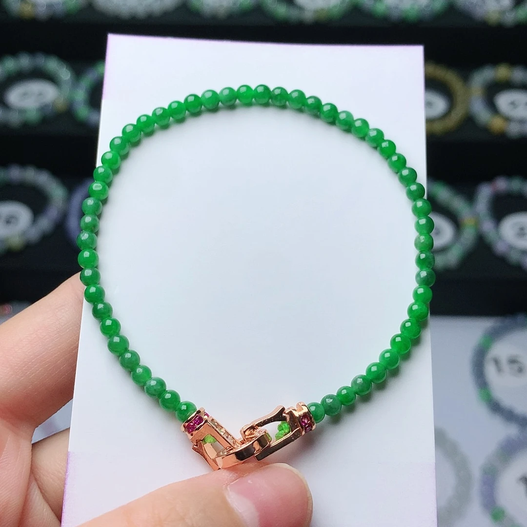 未镶嵌手链翡翠翡翠