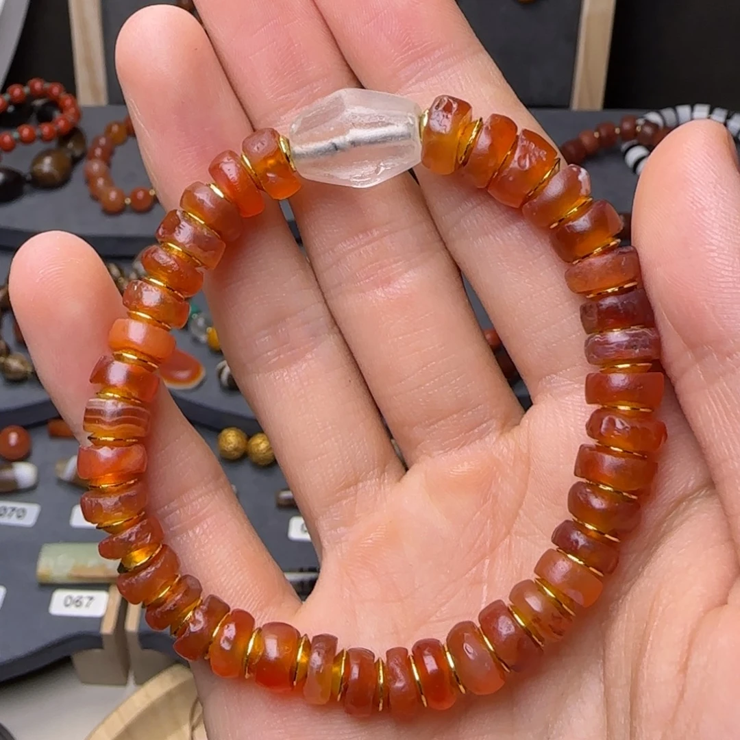 玛瑙/玉髓未镶嵌手链西玛