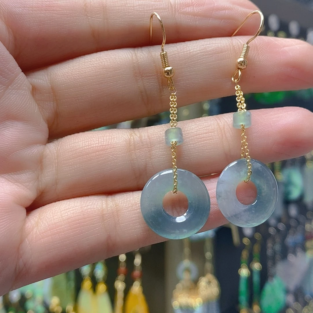 未镶嵌翡翠耳饰翡翠