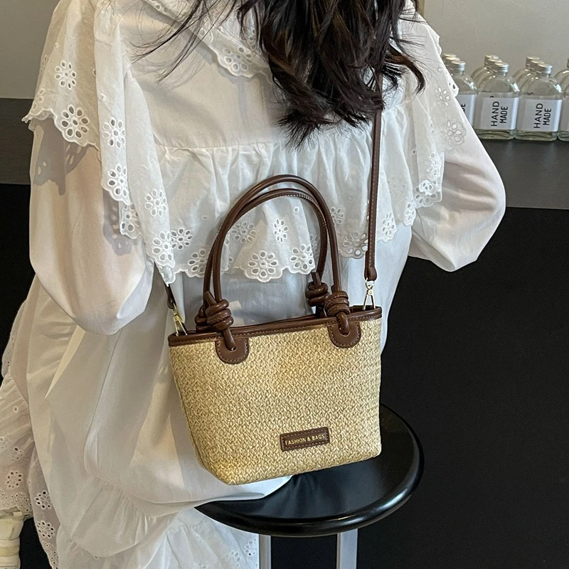 包包女2025爆款桶包女2025春夏韩版简约单肩包小众高颜值斜挎包包