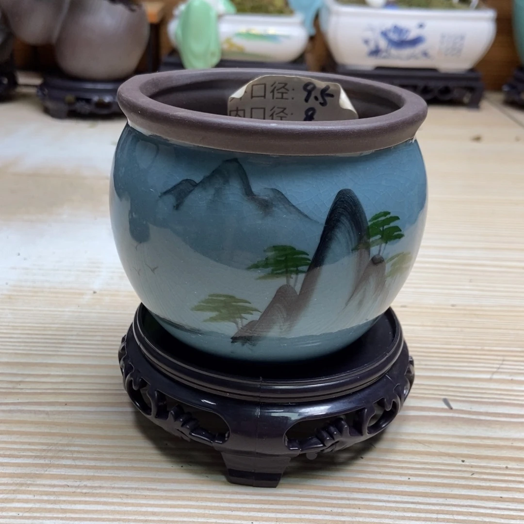 瓷片陶瓷花盆陶瓷艺术
