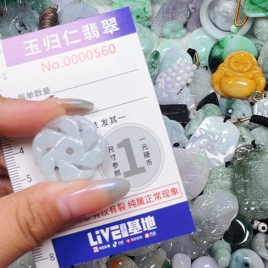 翡翠未镶嵌吊坠(不含链)111