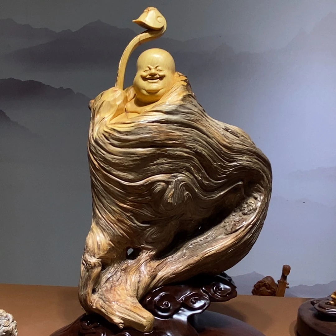 柏木（崖柏）崖松弥勒意境