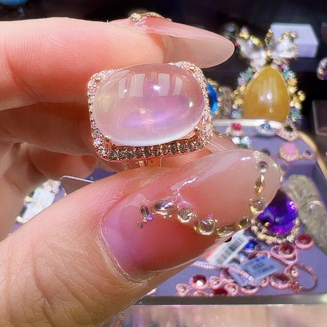 芙蓉石未镶嵌水晶