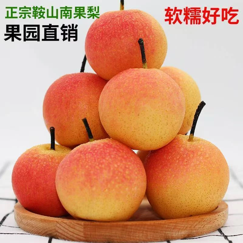 鞍山正宗细皮南果梨酸甜多汁精品红果礼盒装 顺丰包邮