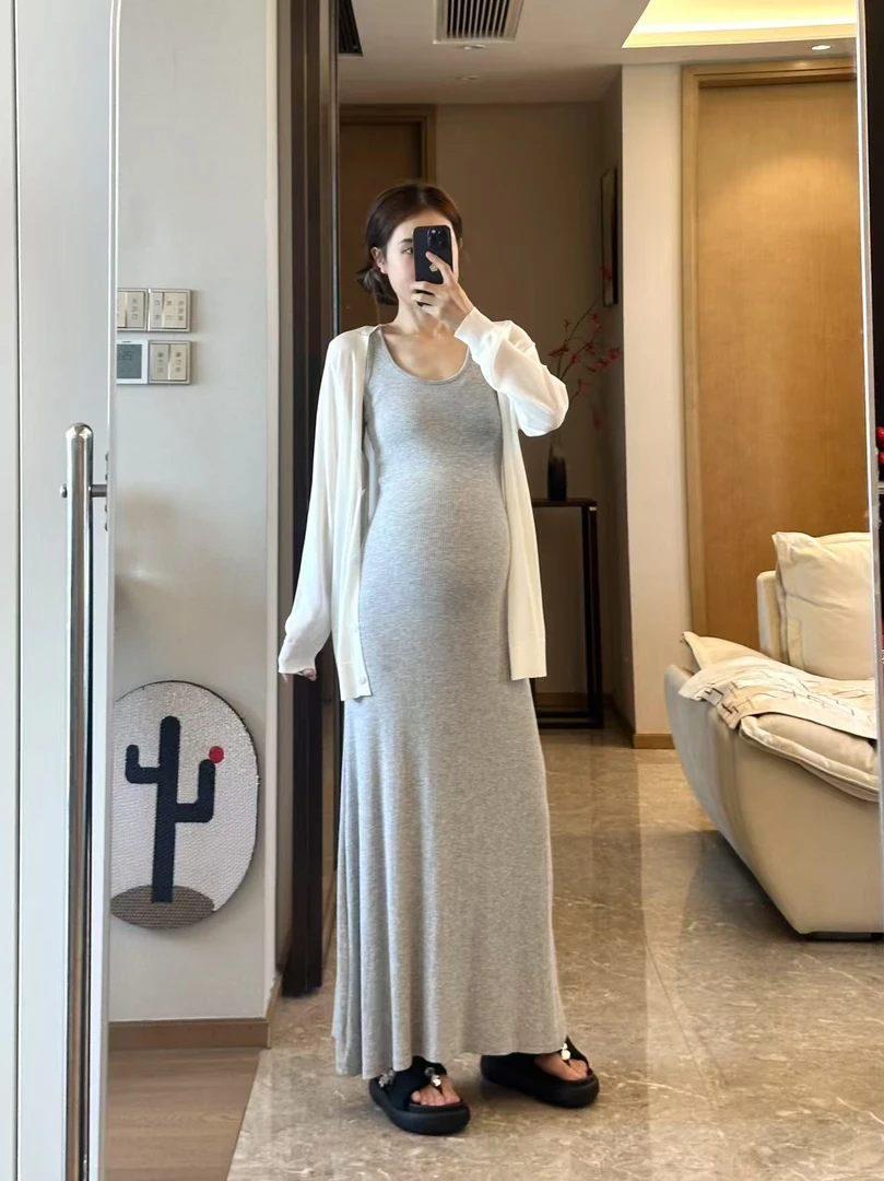 孕妇夏季防晒开衫薄款法式气质时尚显瘦辣妈百搭宽松开衫