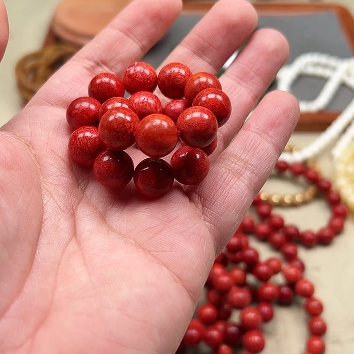 白玉菩提吊坠红色2907