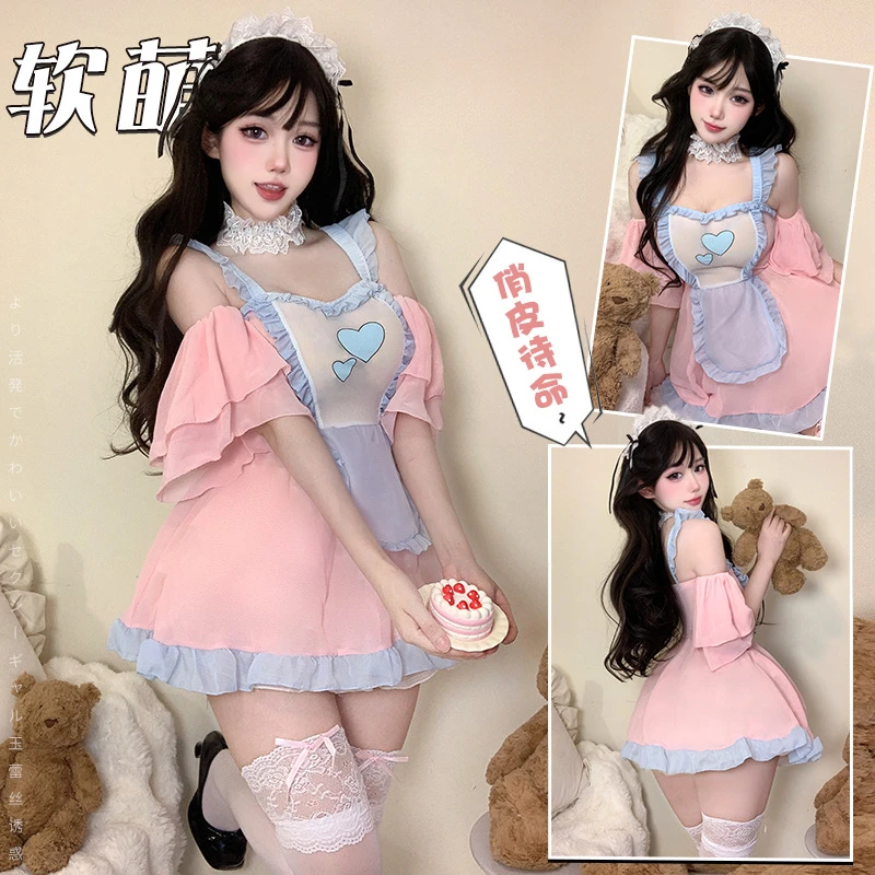 洛丽塔纯欲性感甜美可爱吊带裙套装