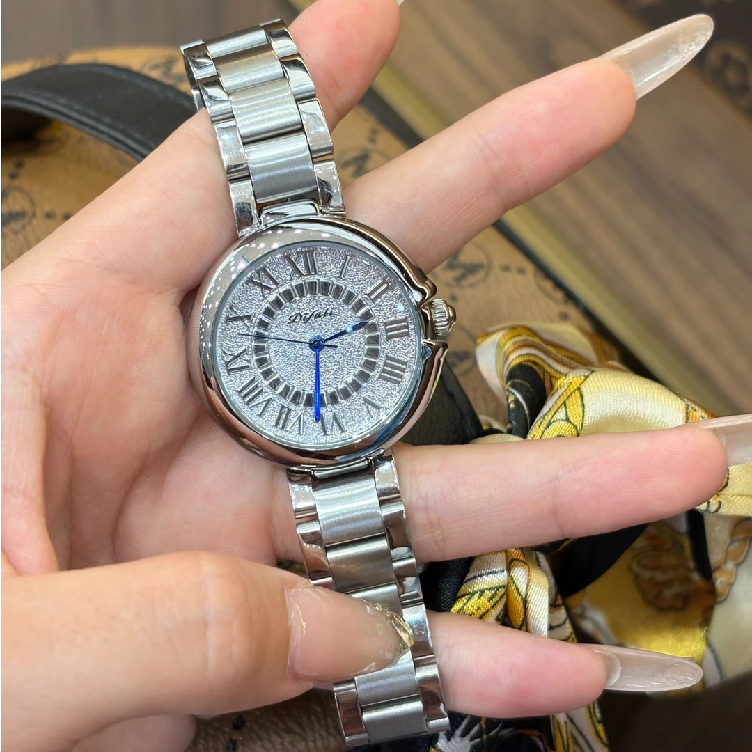 月光银气球女款女生手表时尚轻奢百搭气质小众女表防水腕表送女生