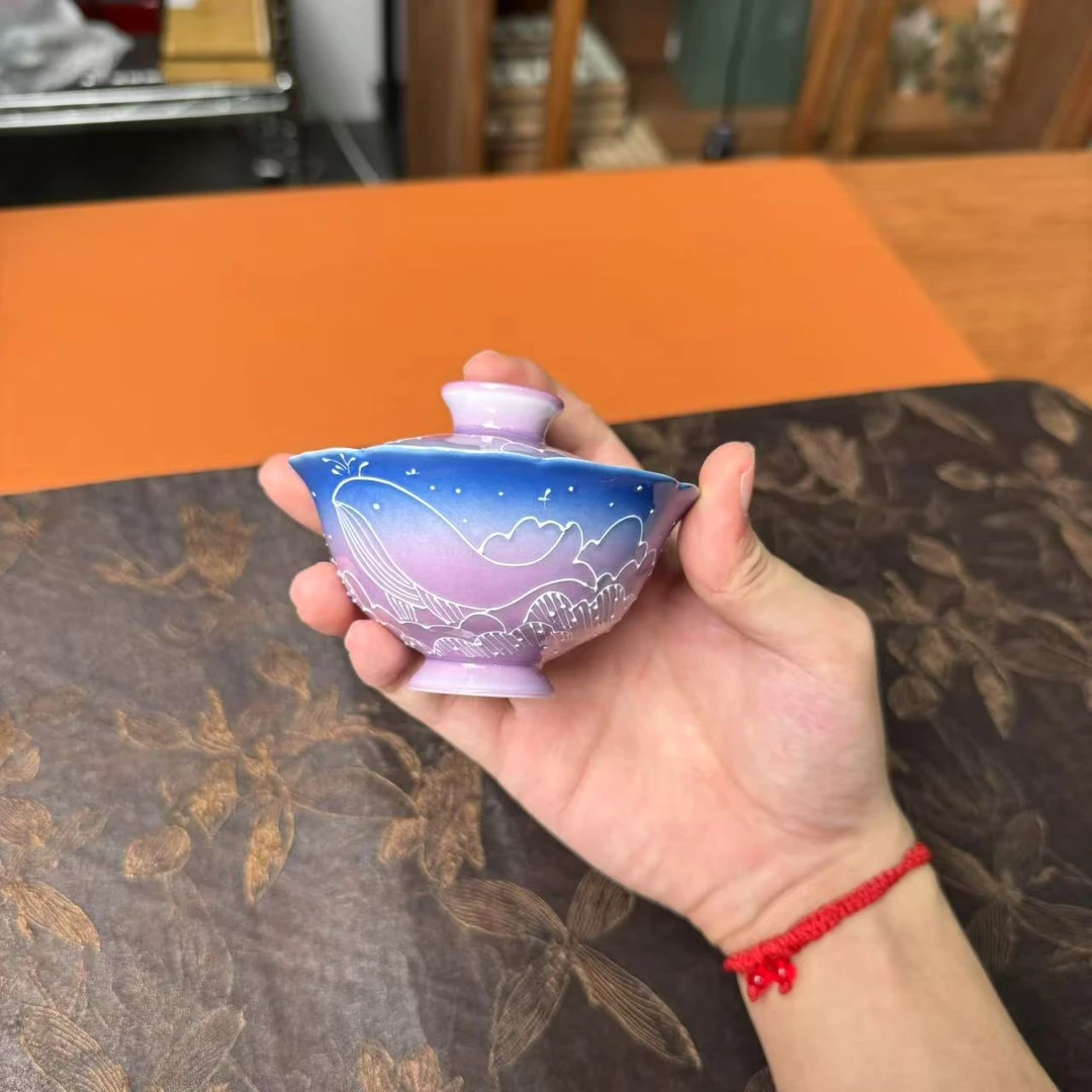 梦幻紫堆星渊鲲梦二才盖碗 6218