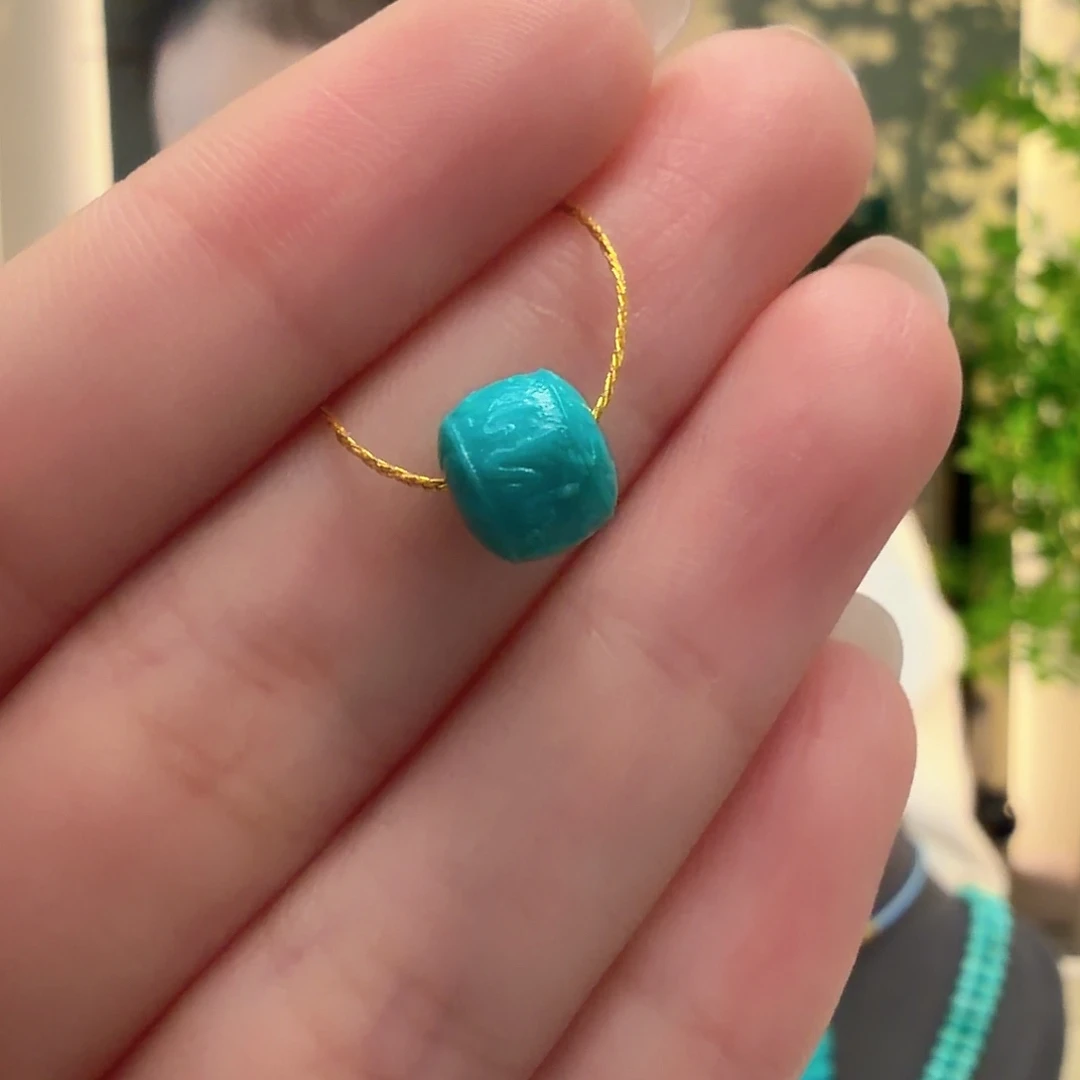 迪***合绿松石未镶嵌颈饰