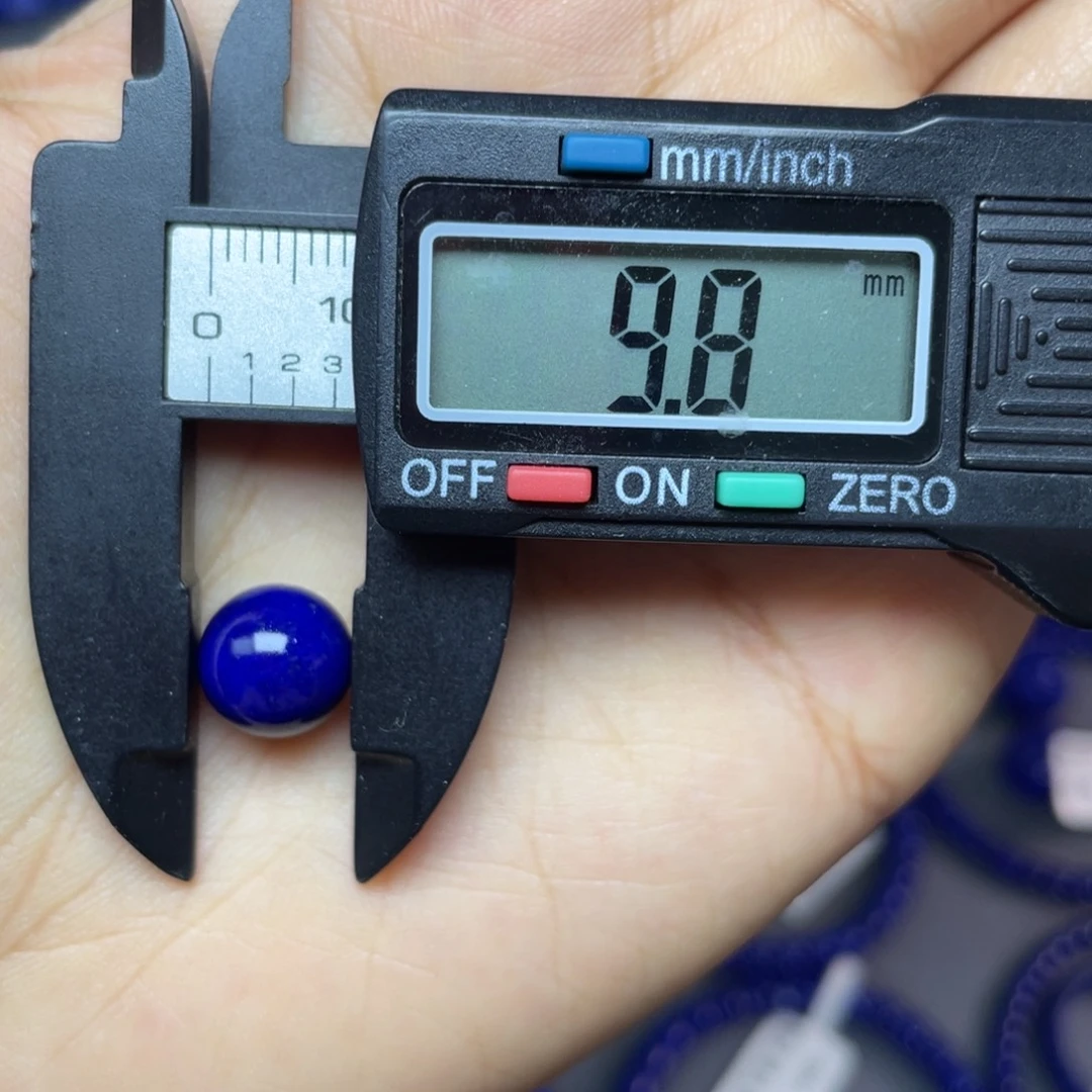 青金石未镶嵌9mm单珠配饰