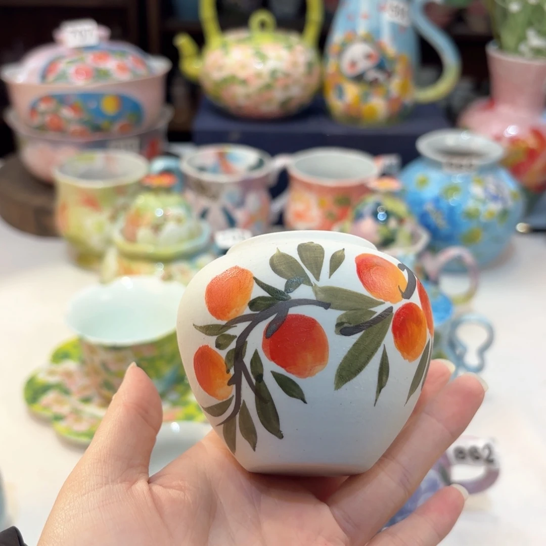 景德镇手绘高温釉下彩陶瓷茶具