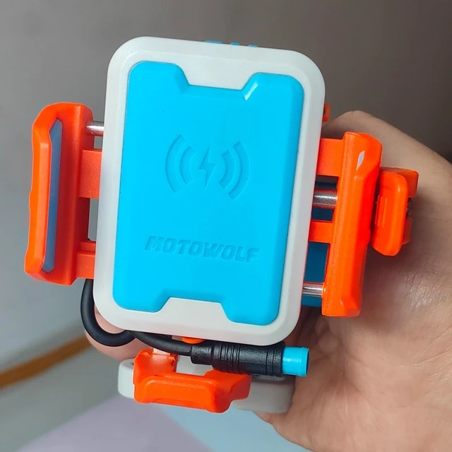 摩多狼无线 线充电手机架新款机车导航固定架电动车通用减震快取