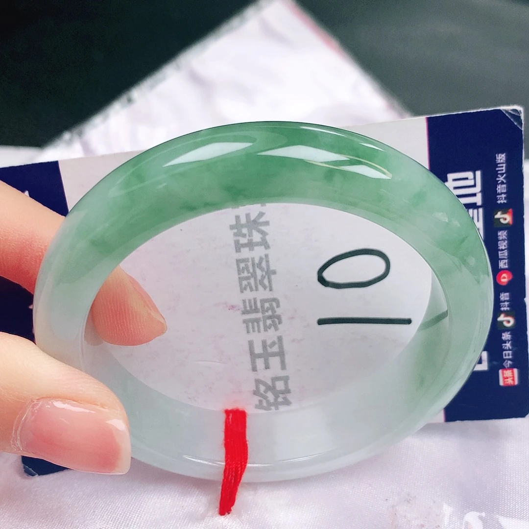 翡翠未镶嵌手镯缅甸天然a货翡翠手镯