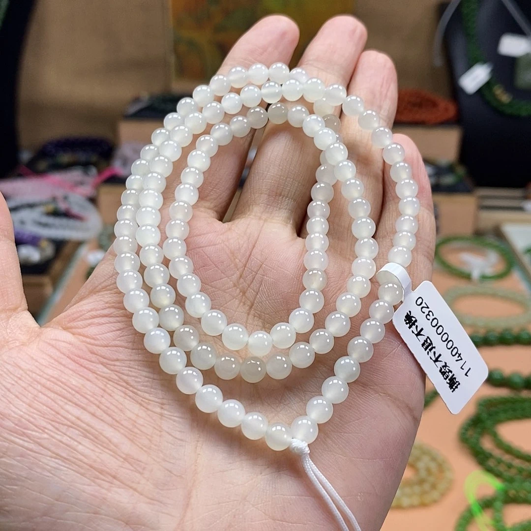 和田玉（白玉）未镶嵌颈饰5mm