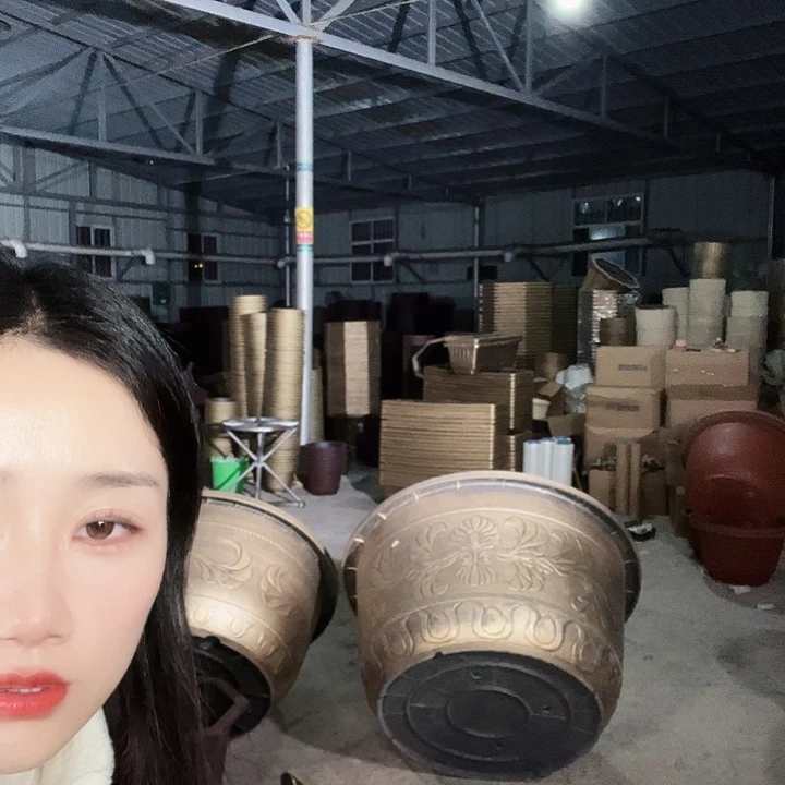 圆形50花盆4个有孔