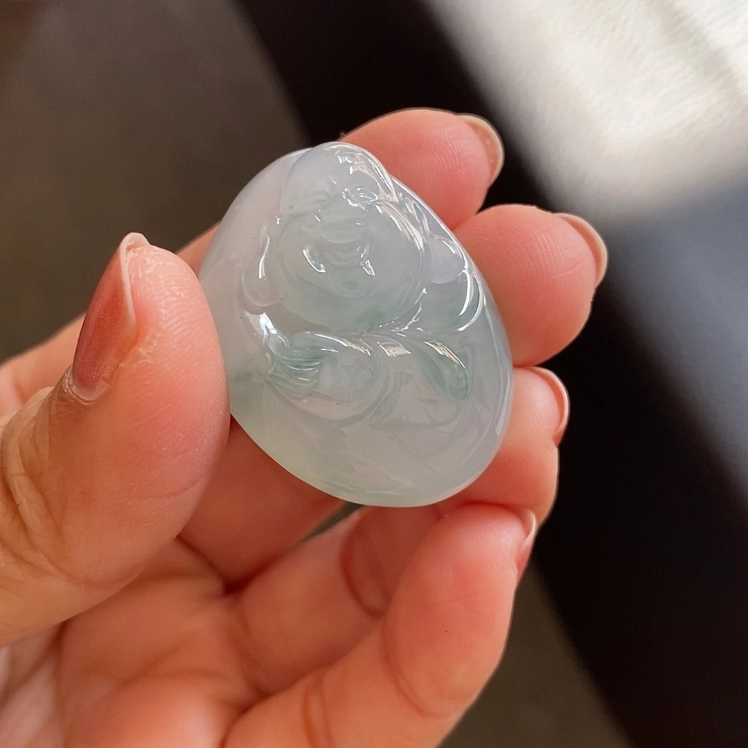 翡翠颈饰未镶嵌逍遥佛