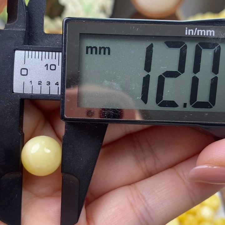 未镶嵌琥珀裸石蜜蜡圆珠