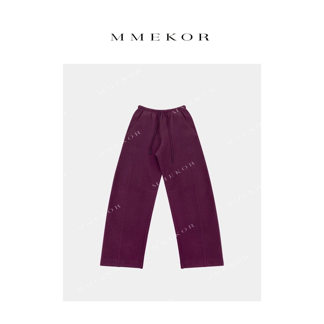 MMEKOR “浆果卫裤” 2025新款秋款活力常青藤磨毛休闲裤 79985