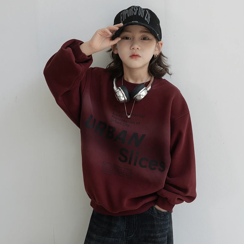 儿童装男童冬装加绒卫衣2025新款加厚中大童冬季上衣男孩秋冬款潮