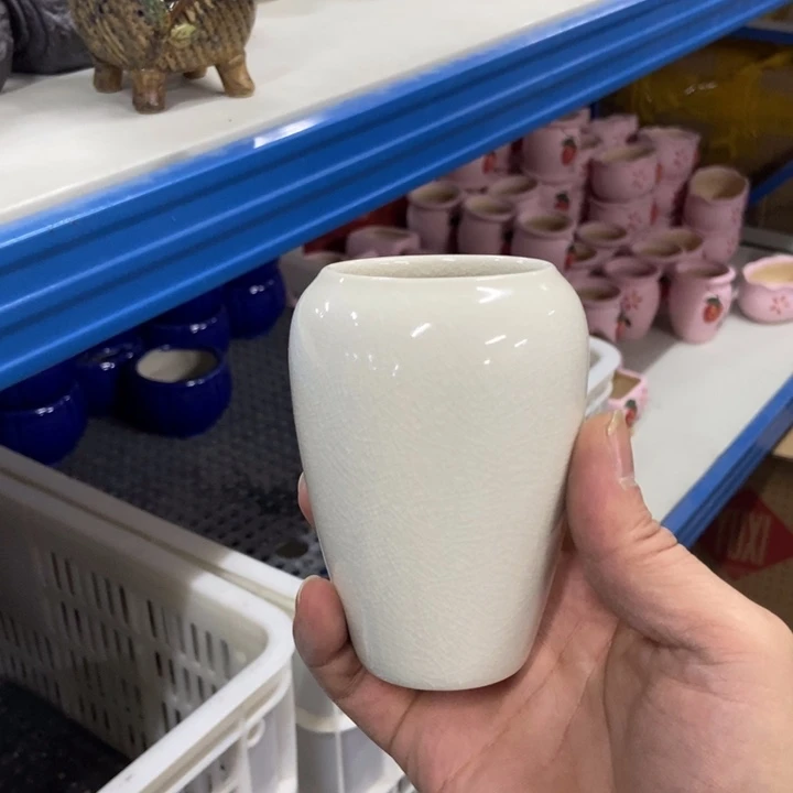 陶瓷花盆单场满9.9发5.5*10