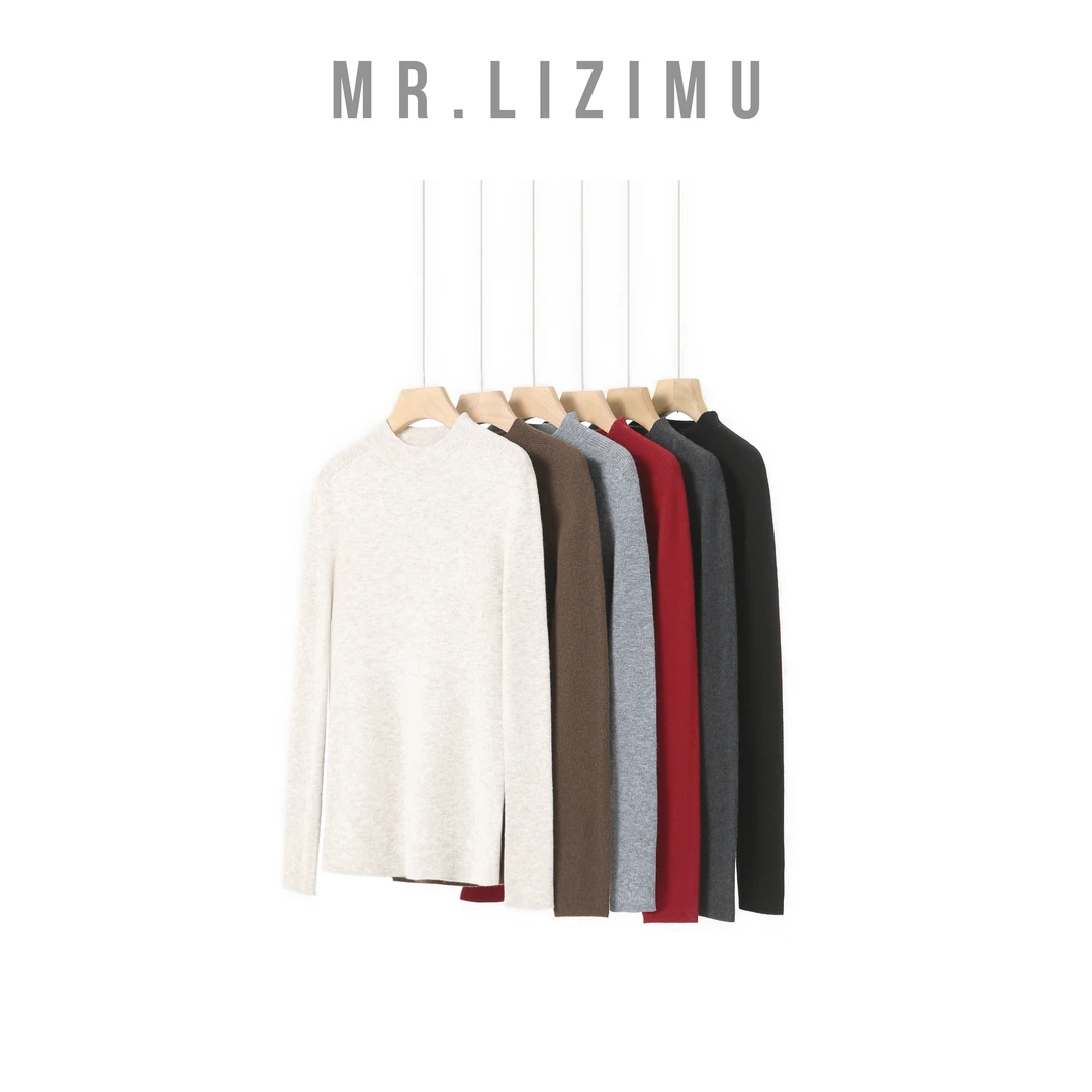 李子木先生简约羊毛针织衫女款爆款2025新款洋气百搭休闲打底衫