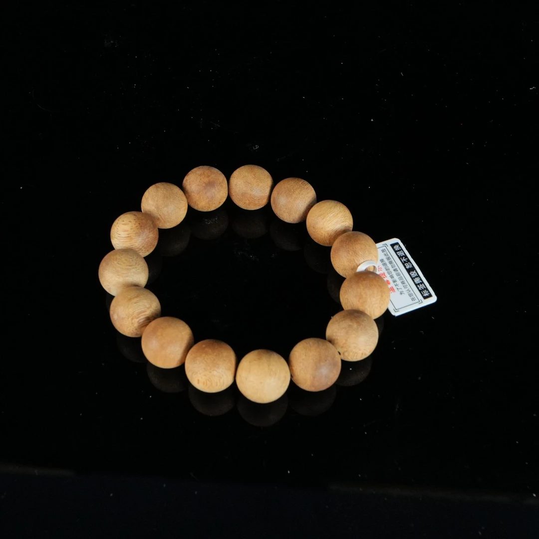 DY-B7376 老挝熟结黄油8分沉沉香手串 1.4cm 19.02g