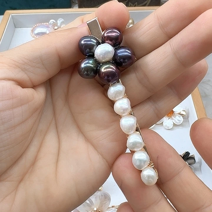 未镶嵌发饰淡水珍珠