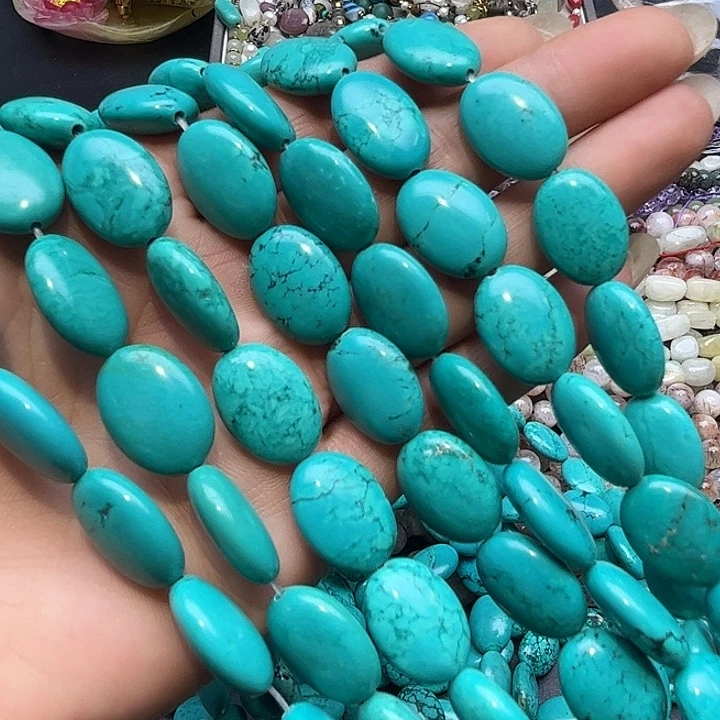 玛瑙/玉髓未镶嵌珠宝半成品T285  13×18m原矿松石椭圆一条