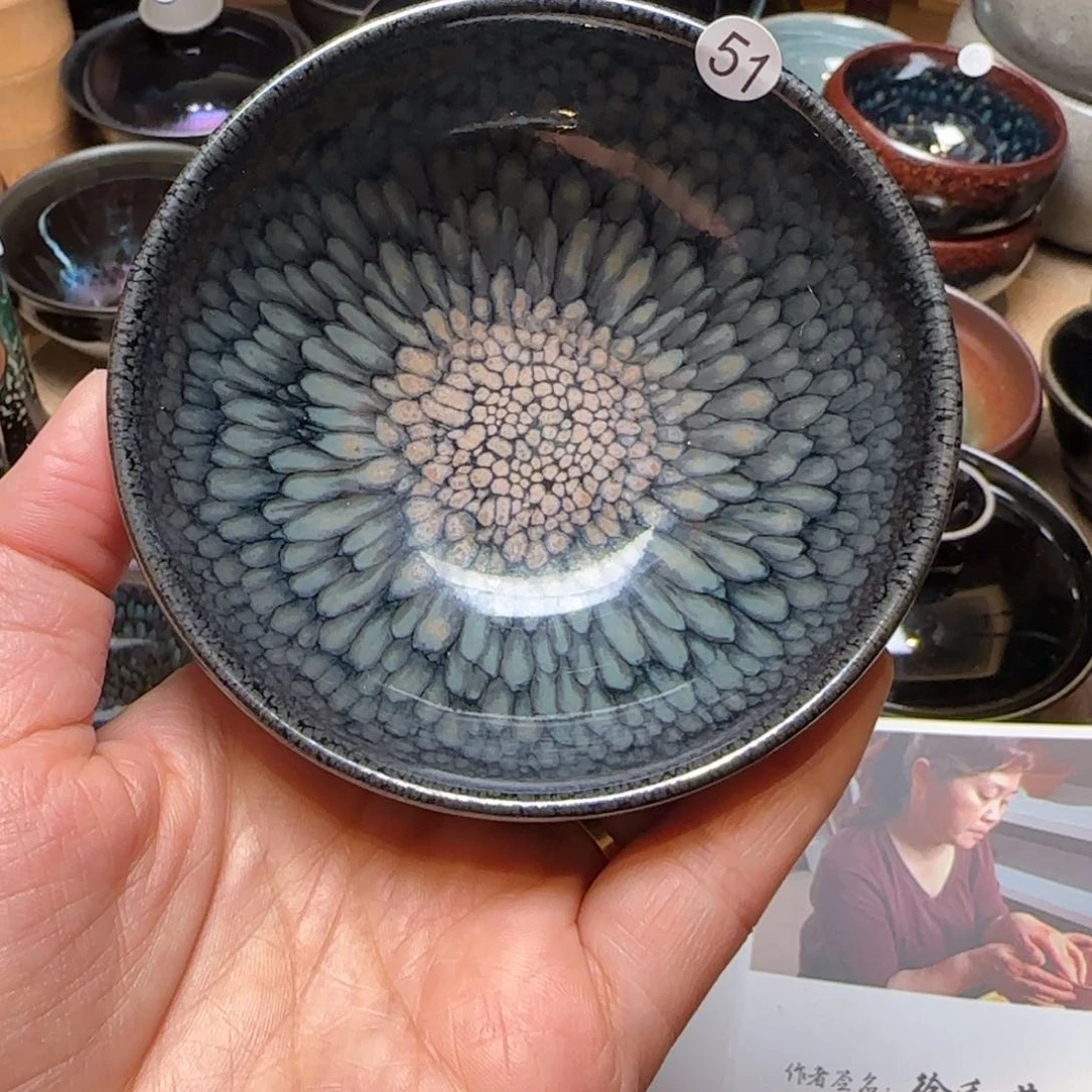 茶盏51徐友龙鹧鸪平口