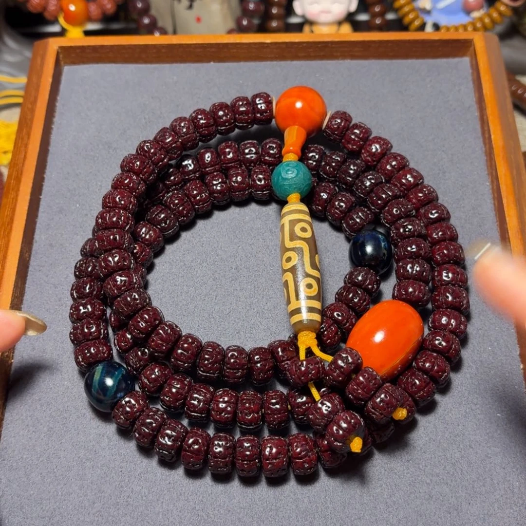 金刚菩提吊坠黑金刚脖挂12mm