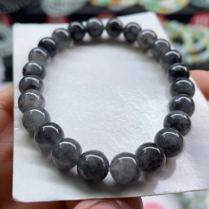 未镶嵌手链翡翠卡8.2有纹