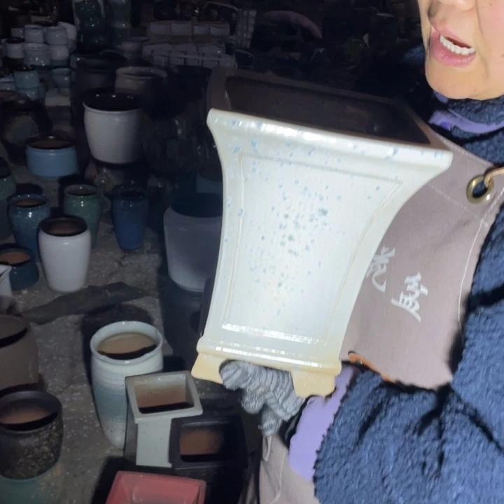 紫砂花盆口20高27正品正品