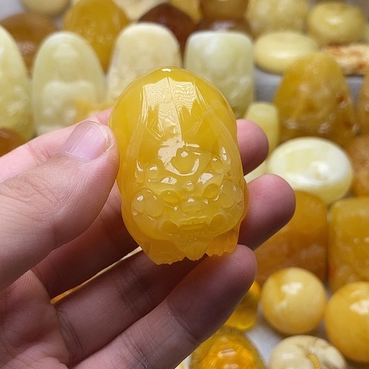 琥珀颈饰未镶嵌琥珀蜜蜡吊坠
