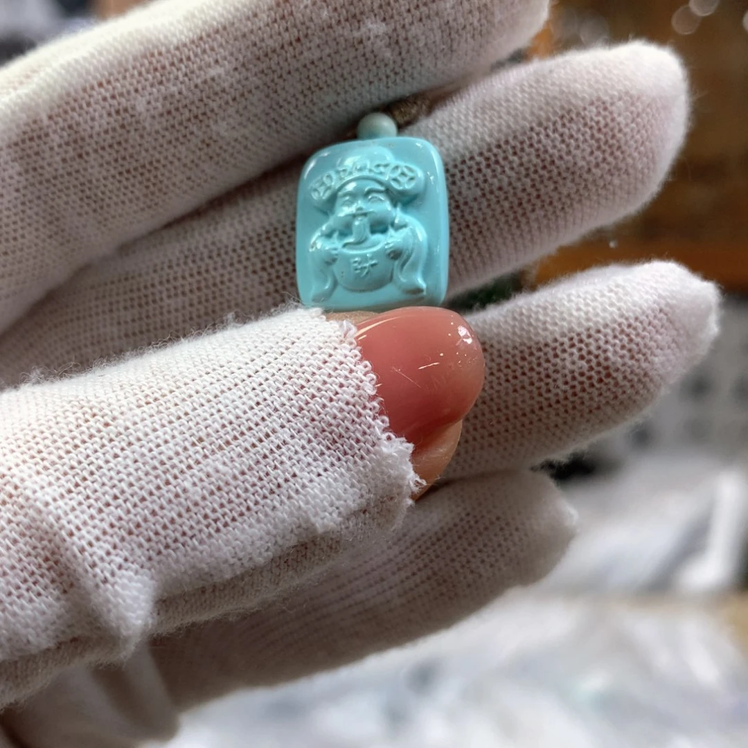 绿松石未镶嵌挂件