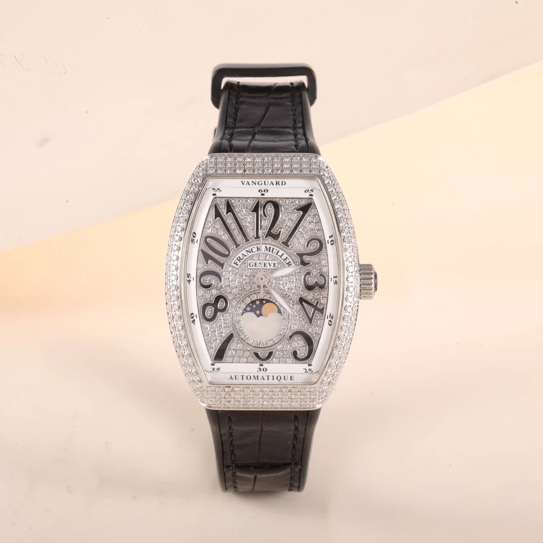 99新 Franck Muller/法兰克穆勒 【黑黑】 法穆兰 黑字月相满天星