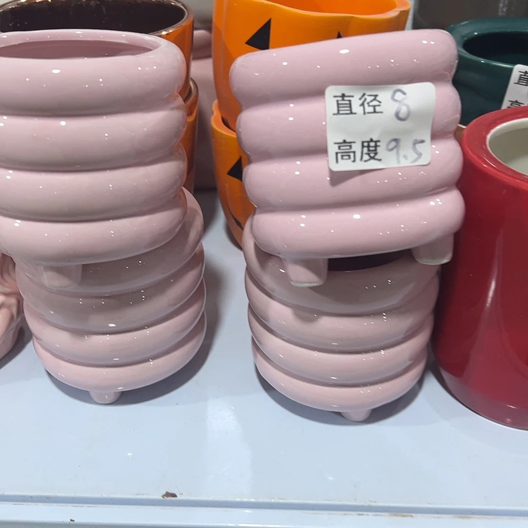 有孔陶瓷花盆，满10米包邮发货