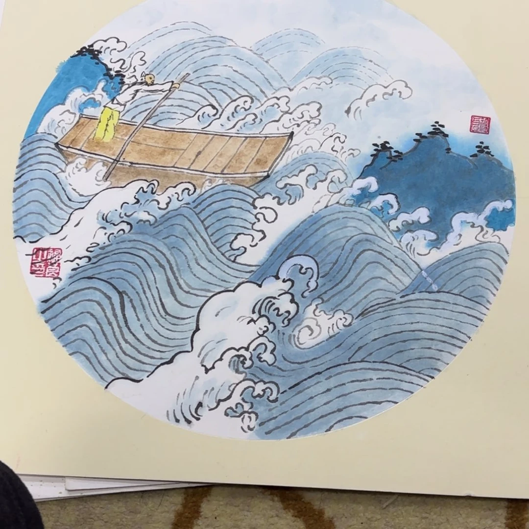 国画国画老师作品刘