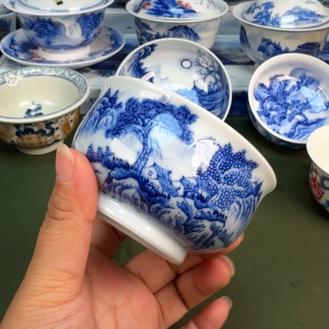 景德镇纯手绘茶具具圆圆255