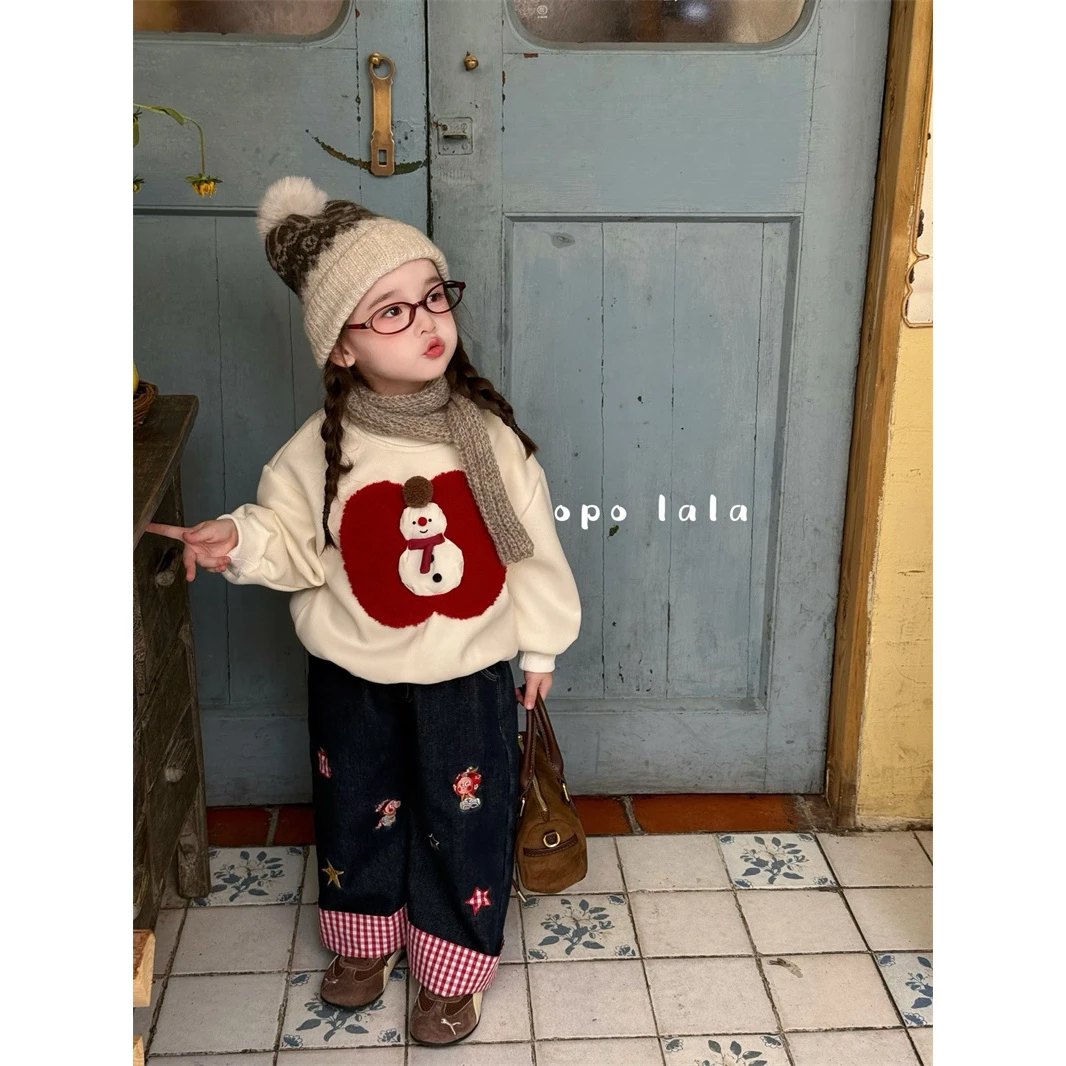 opolala·25冬~雪人加绒卫衣77176（童装汉服）